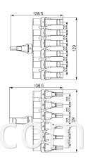 PV-YF T6 Solar DC pannel Branch Connector